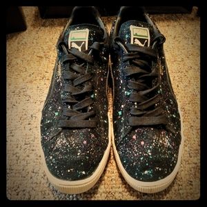 Puma Suede Classic Black Splatter Size:13(US)